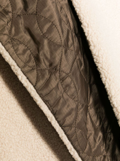 BEAMS PLUS Boa fleece-texture quilted scarf outlook