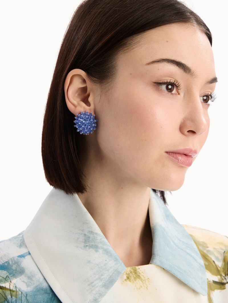 Oscar de la Renta BEADED CLUSTER EARRINGS outlook