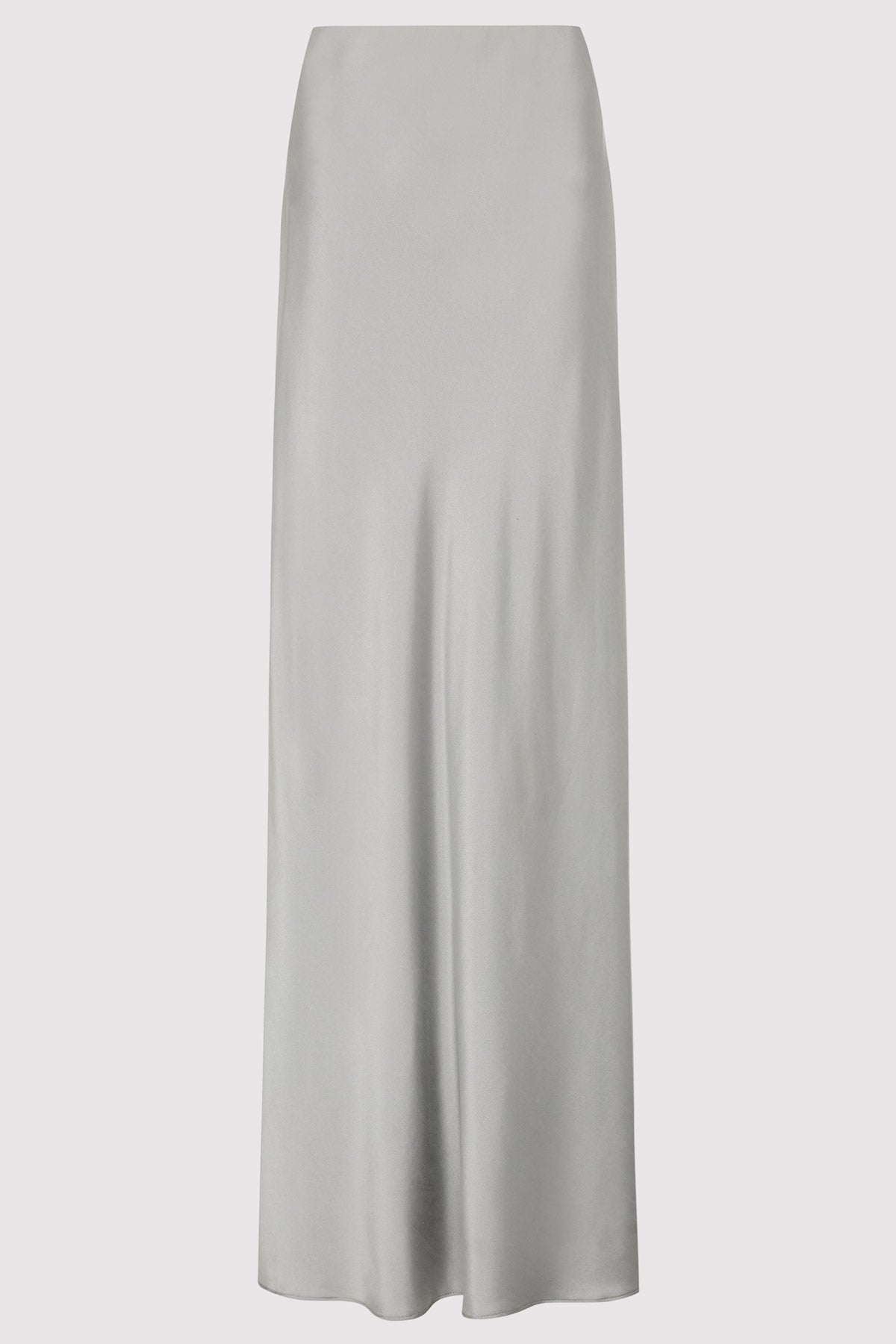 Bias Slip Skirt - Silver - 1