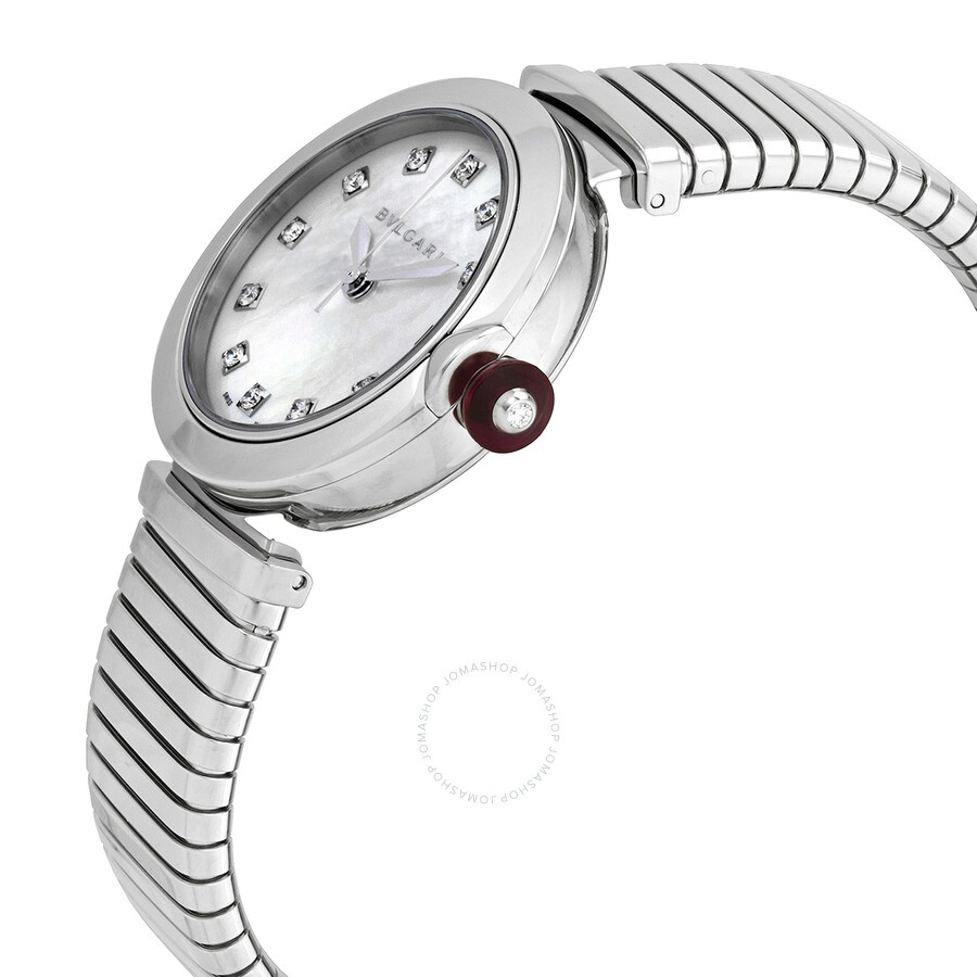 Bvlgari Lucea Automatic Diamond Mother of Pearl Dial Ladies Watch 103100 - 2