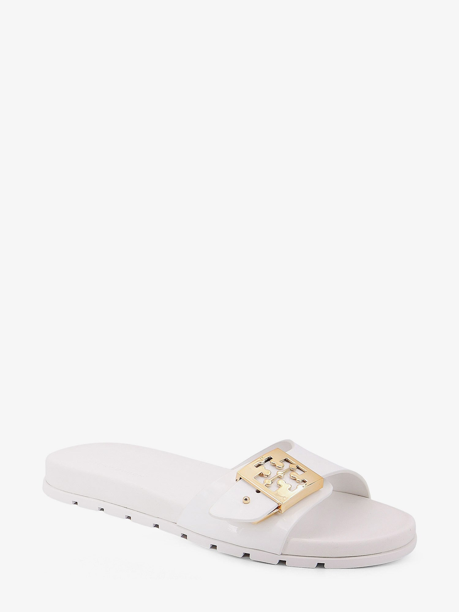 TORY BURCH - Tory Burch Patent Synthetic Leather Buckle Slide - 2