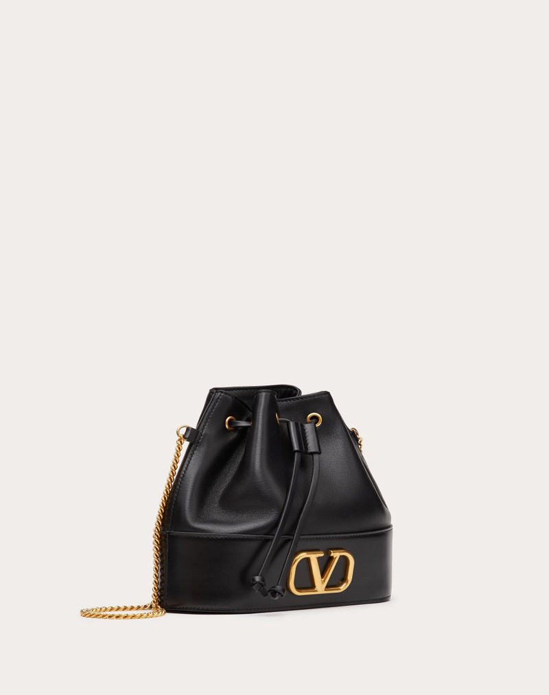 MINI BUCKET BAG IN NAPPA WITH VLOGO SIGNATURE CHAIN 2