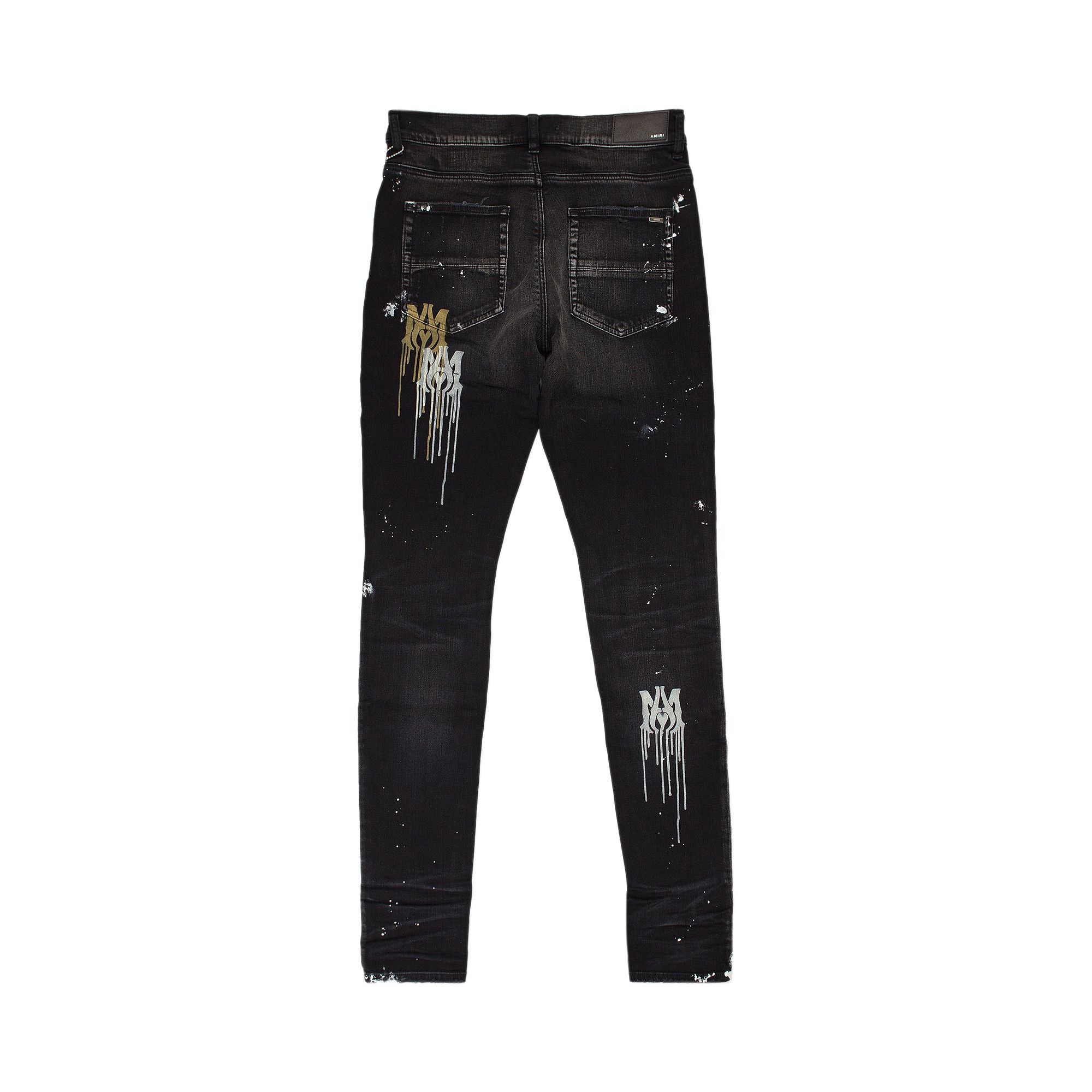 Amiri Stencil Jeans 'Aged Black' - 2