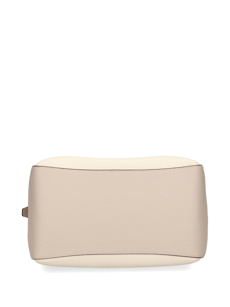 Deco buckle leather tote bag 5