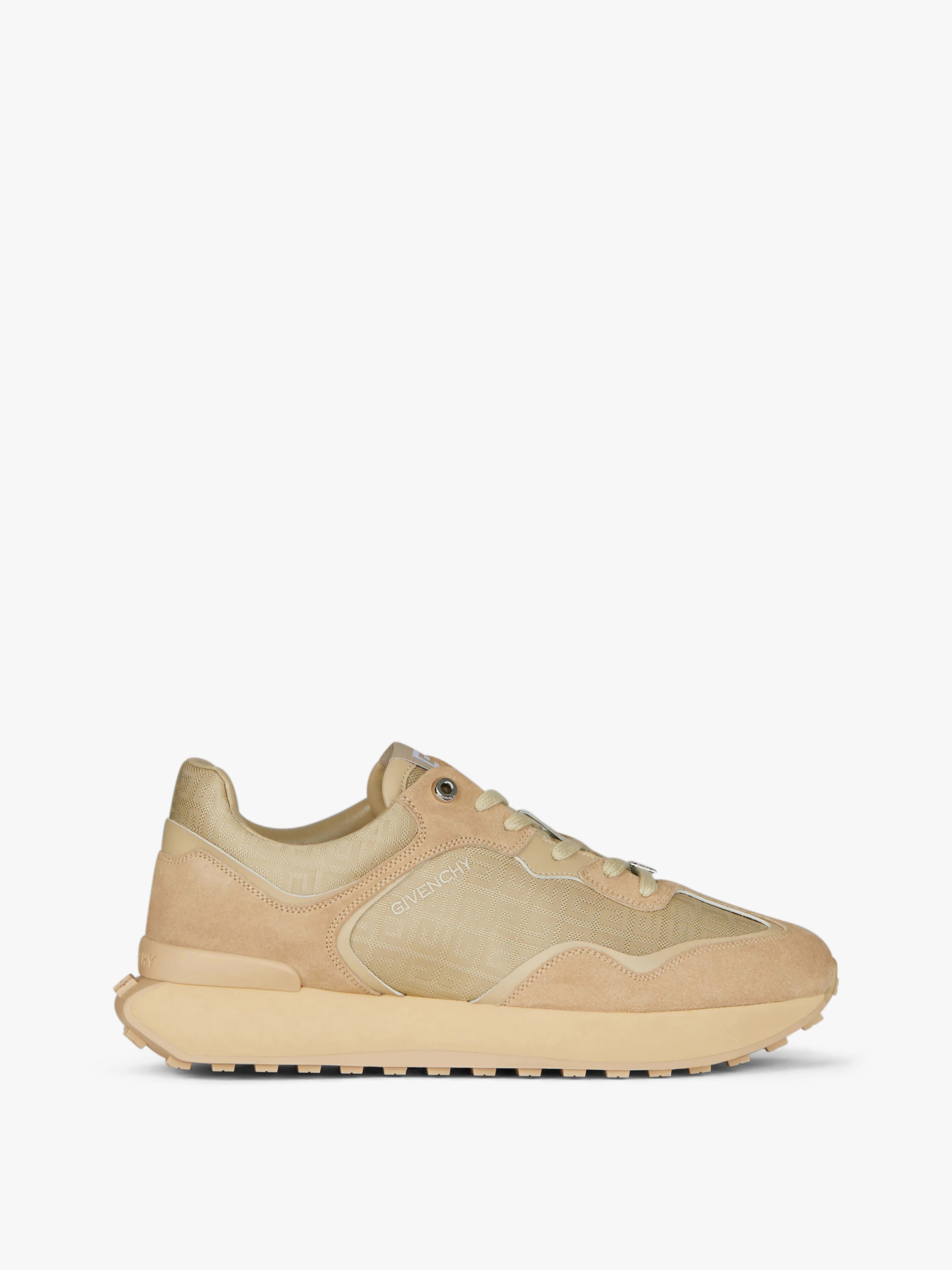 GIV RUNNER SNEAKERS IN SUEDE, LEATHER AND 4G JACQUARD - 1