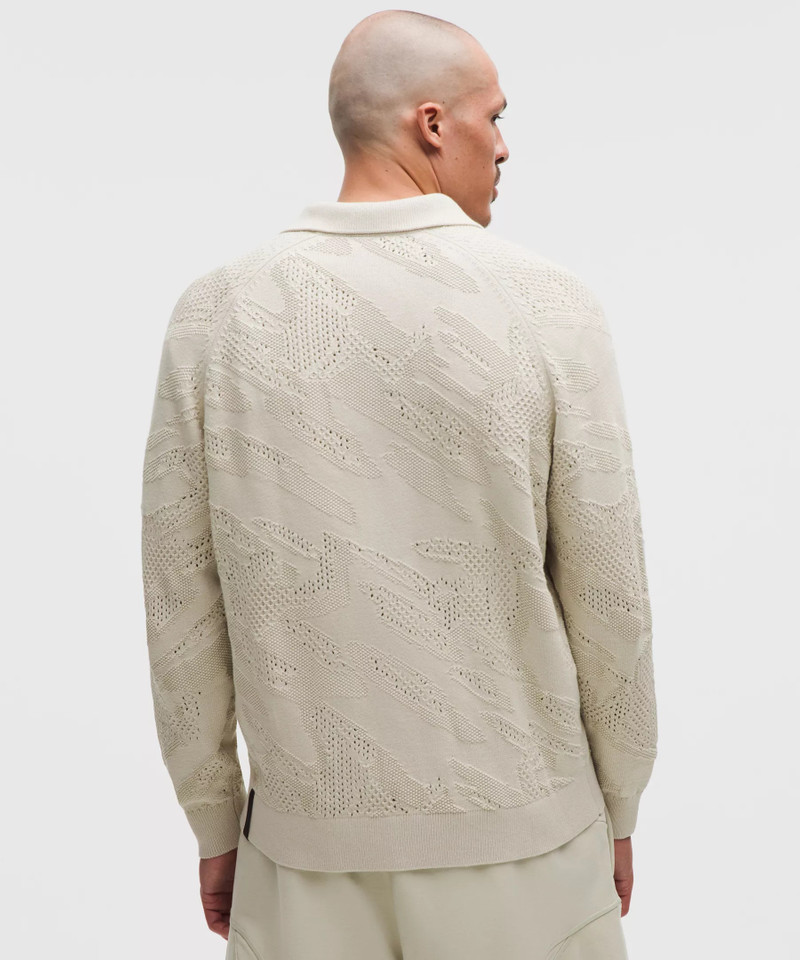 Cotton-Blend Knit Full-Zip Sweater *SLNSH Collection 3