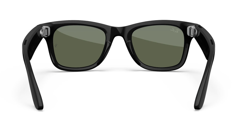 Ray-Ban Meta Wayfarer (Gen 1), Shiny Black / Green, Standard 4