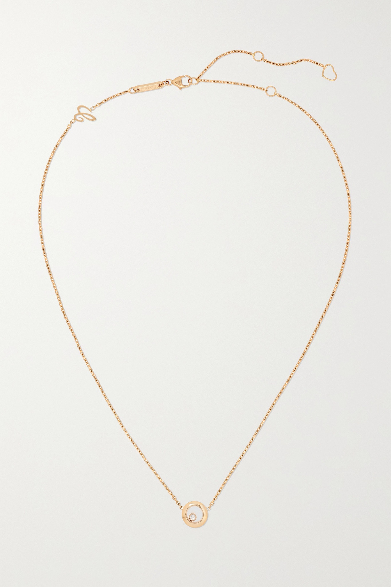 Happy Diamonds 18-karat gold diamond necklace - 1