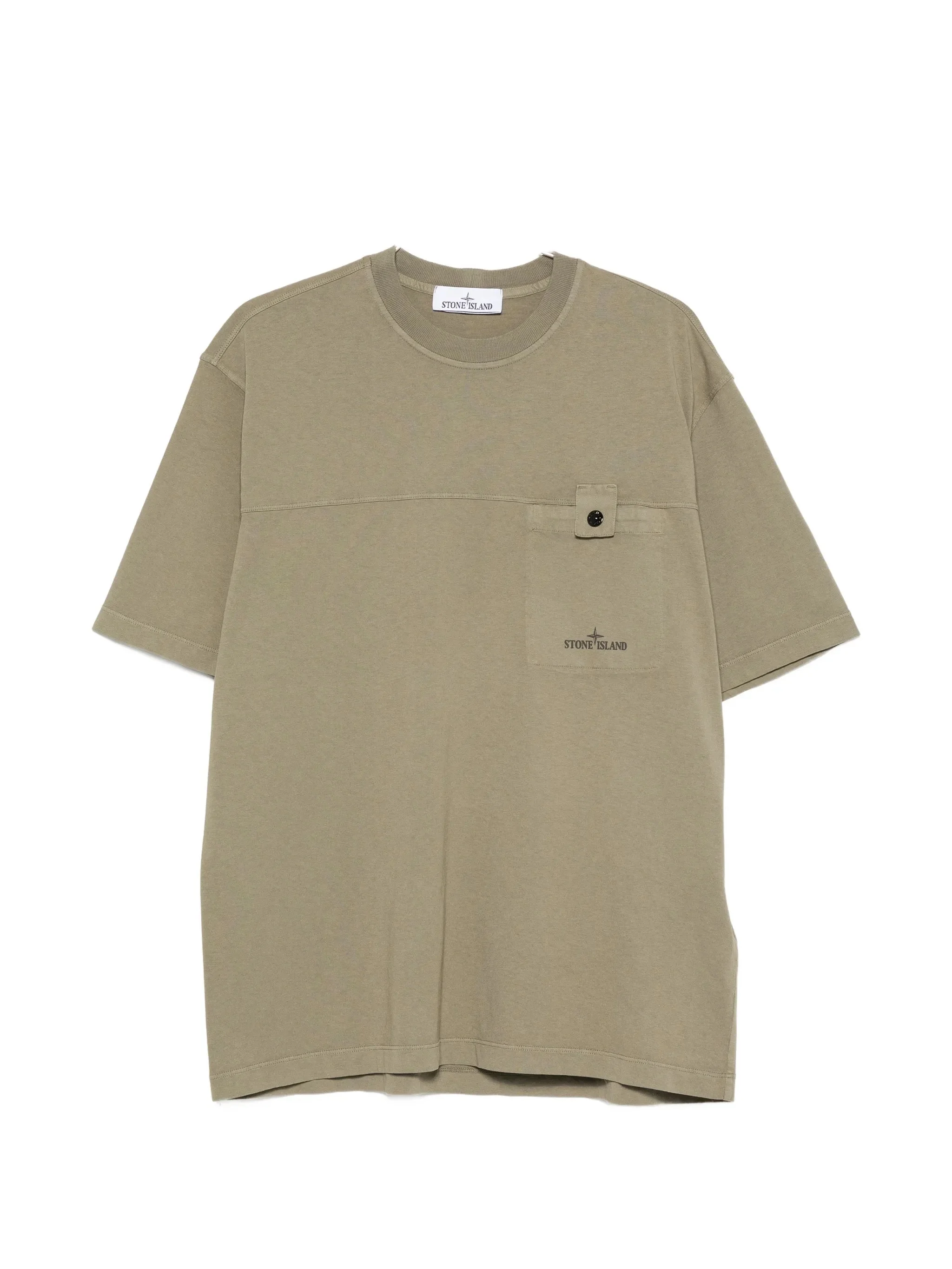 Stone Island Logo-print Chest-pocket T-shirt - 1