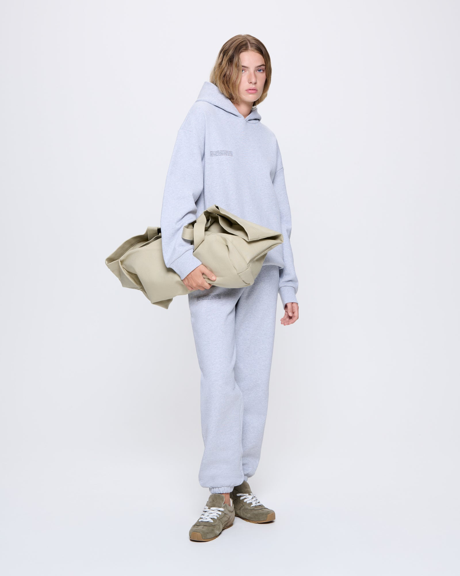 Womens 365 Heavyweight Hoodie - Grey Marl - 3