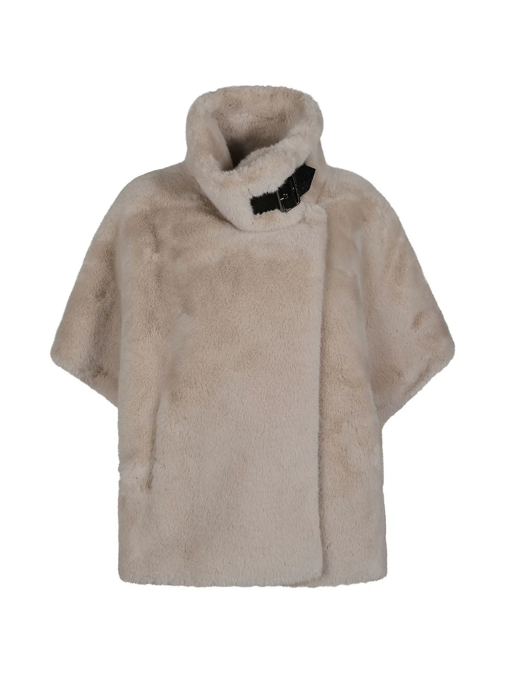 faux-fur buckle-detail jacket - 1