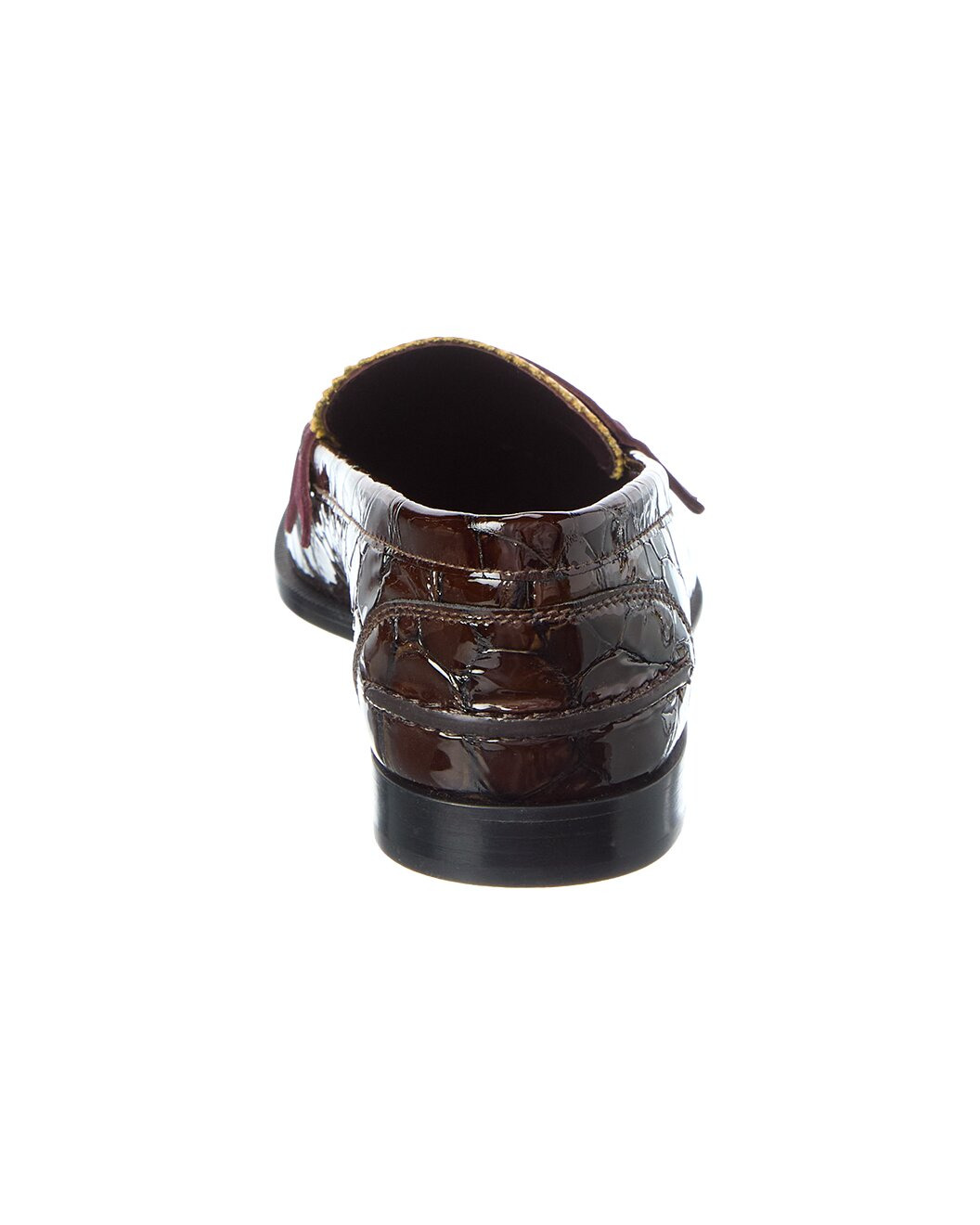 Christian Louboutin Penny Lizard-Embossed Leather Loafer - 3