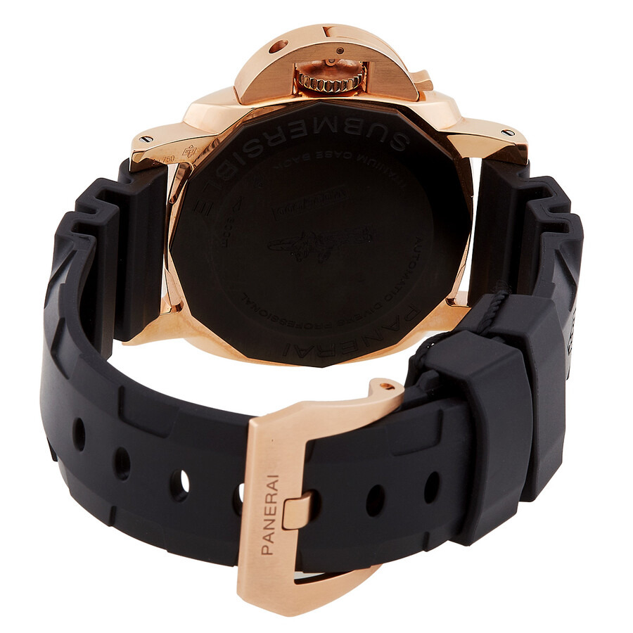 Panerai Submersible Goldtech Automatic Black Dial Men's Watch PAM01164 - 3