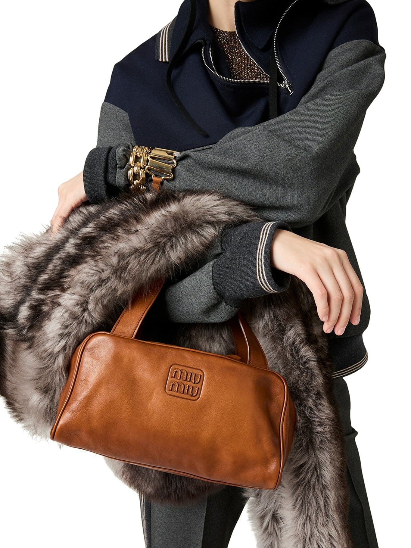 LEATHER TOP HANDLE BAG - 3