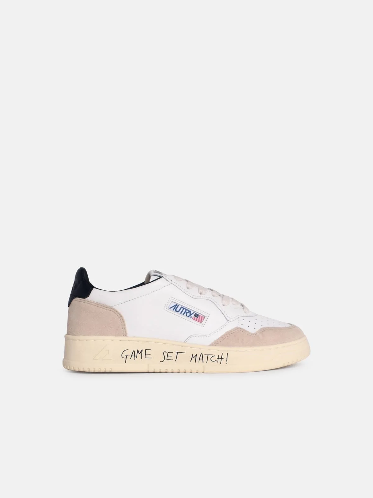 'MEDALIST LOW' WHITE LEATHER SNEAKERS - 1