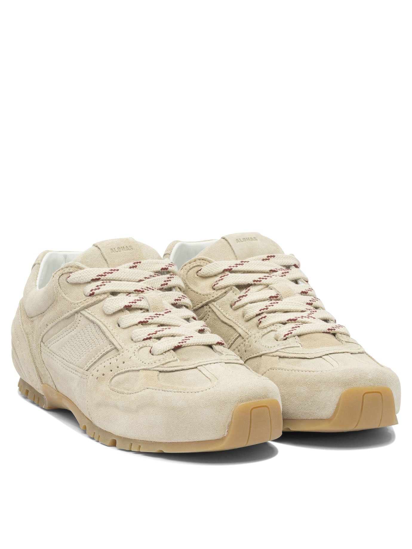 Alohas - Alohas Tb.56 Suede Cream Leather Sneakers - 2