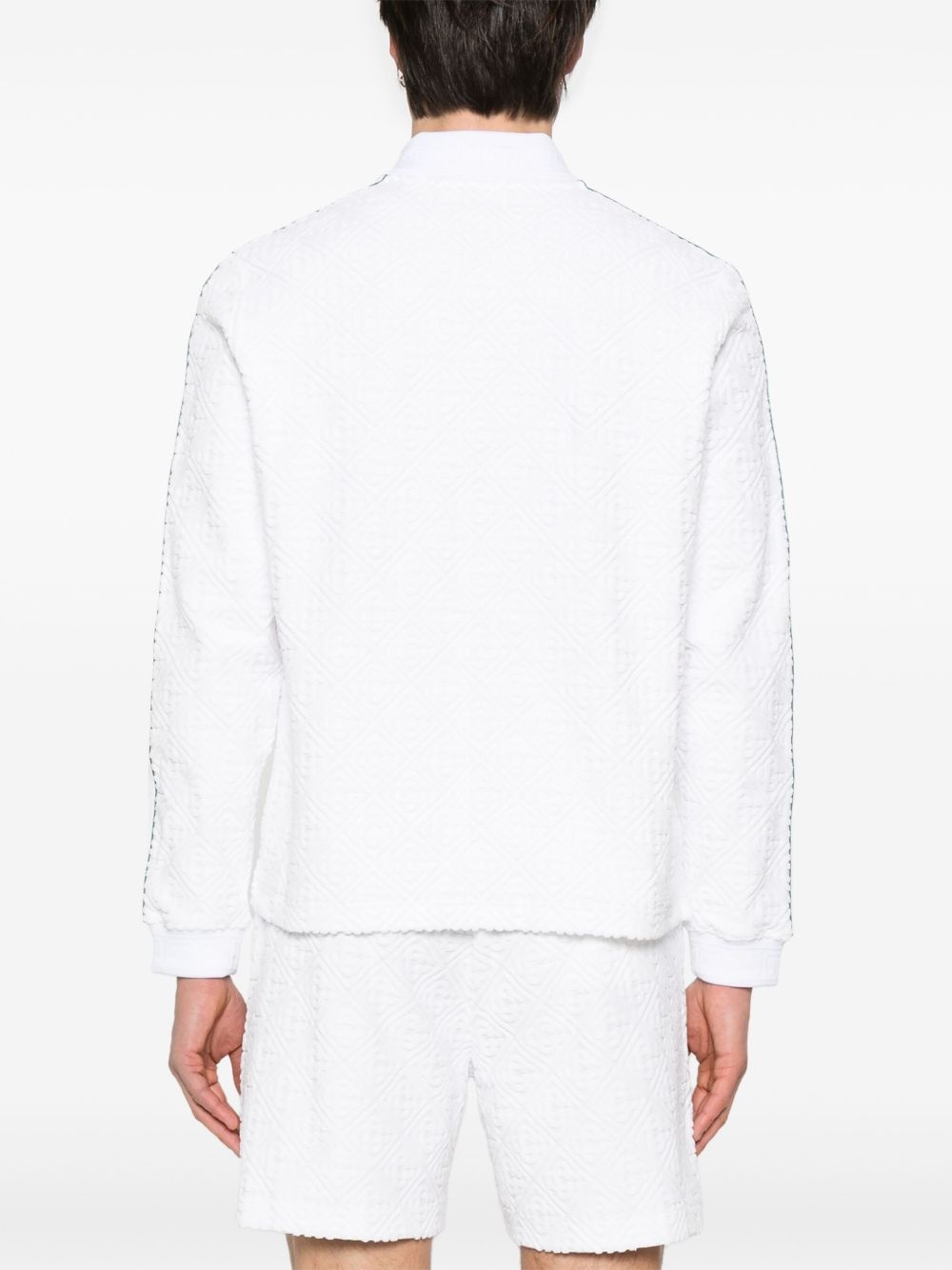monogram-pattern polo shirt - 3