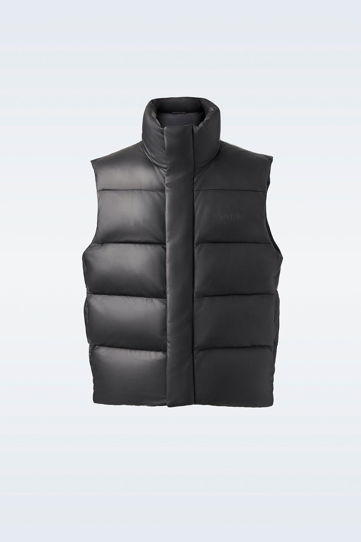 KELLAN-Z Quilted down puffer vest with stand collar - 1