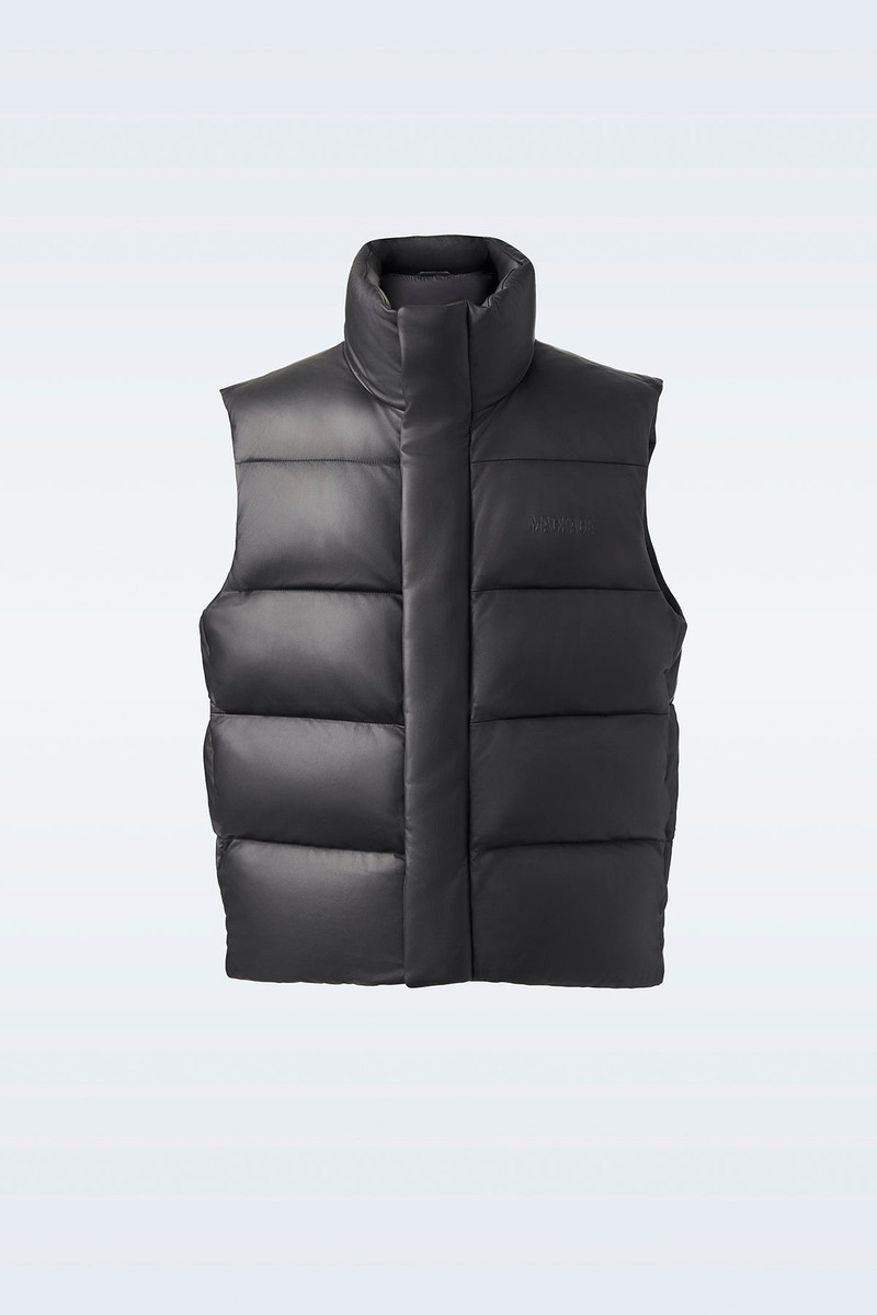 KELLAN-Z Quilted down puffer vest with stand collar 1