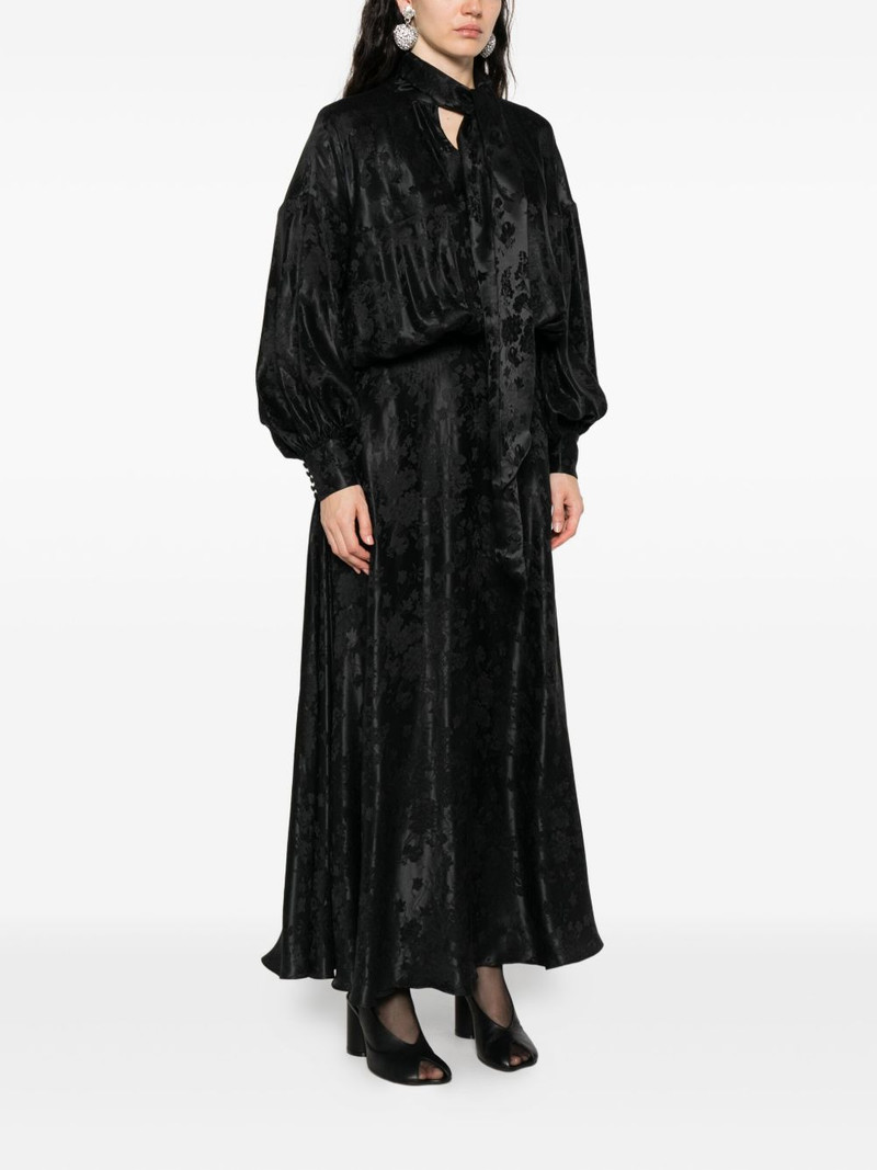 bow-detail patterned maxi dress 3