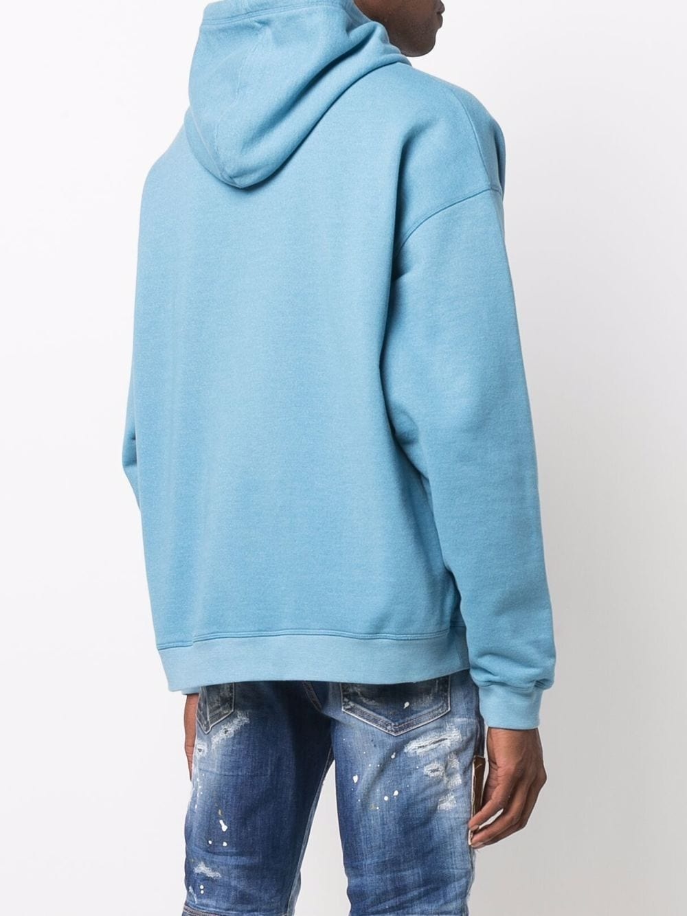 logo-print relaxed hoodie - 4