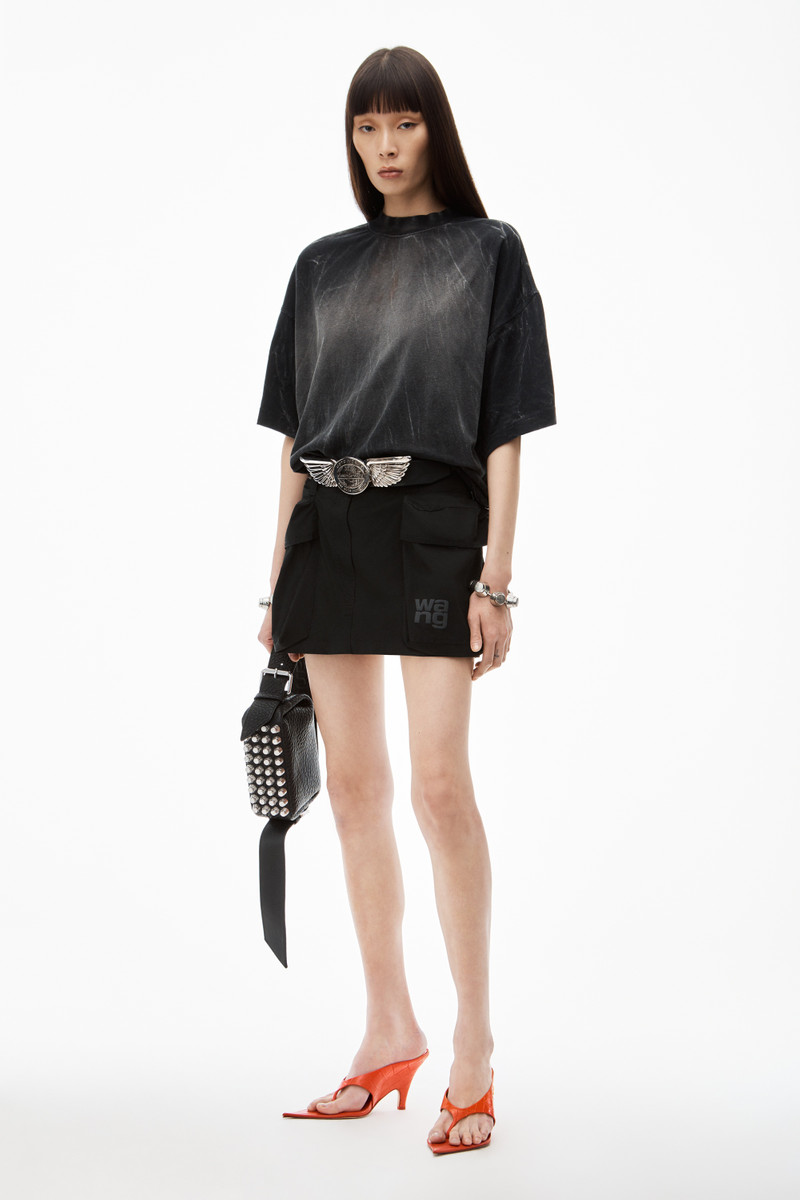 Alexander Wang Cargo Mini Skirt with Oversize Pockets outlook