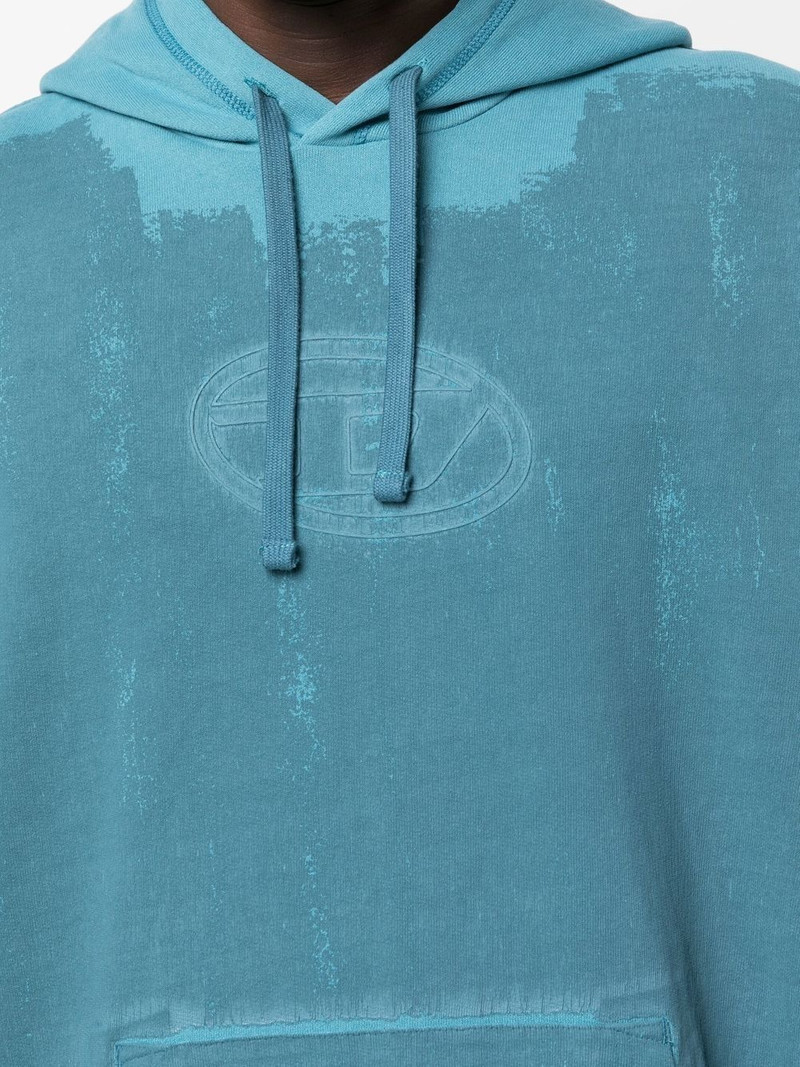logo-print pullover hoodie 5
