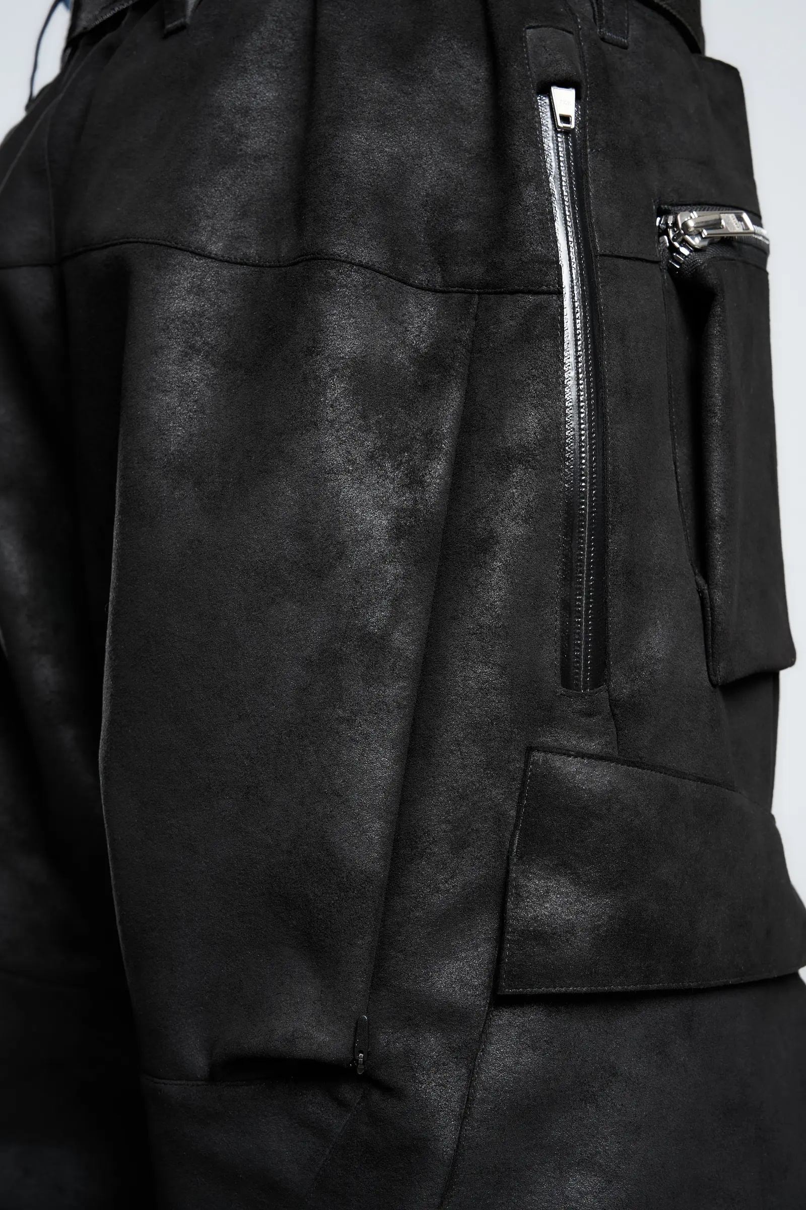P38-TO Scrim Laced Ultra-Microfiber Cargo Pant Black - 24