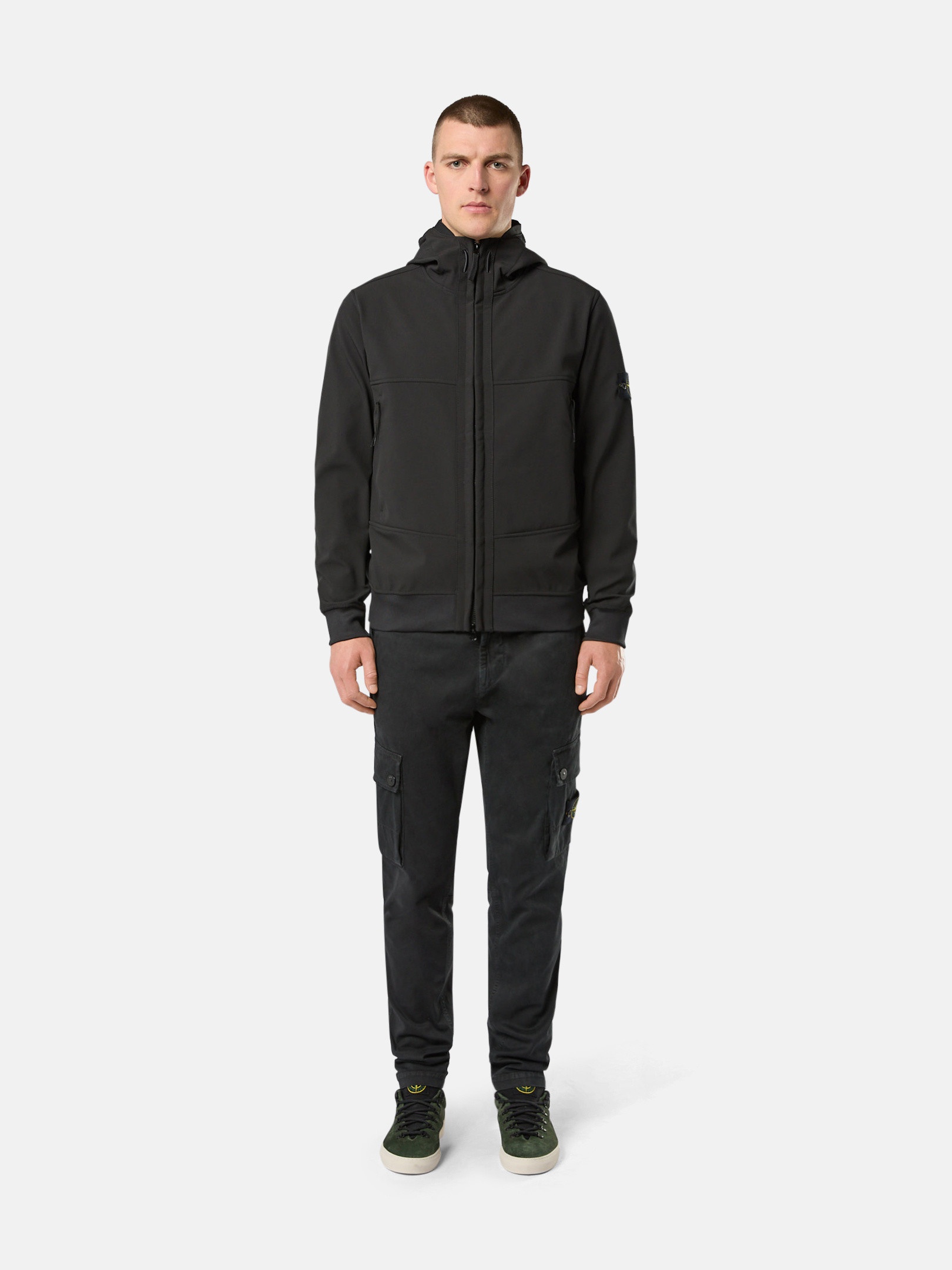 STONE  Q0322 SOFT SHELL-R.e.dye® Stone Island Q0322 Soft Shell-R E. Dye Technology in Blue