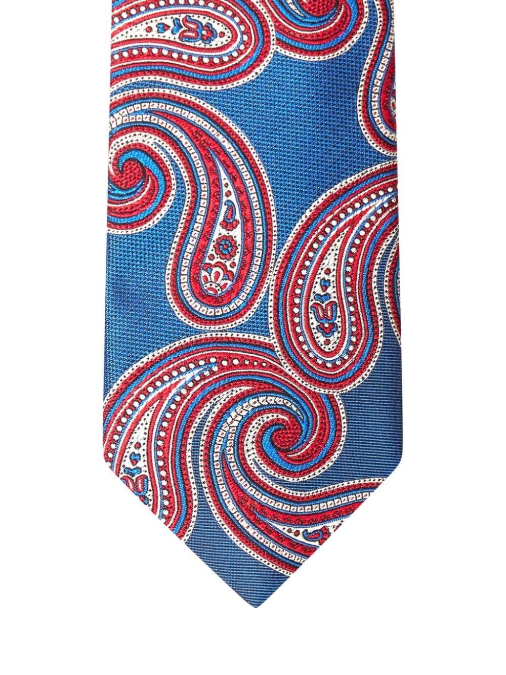 paisley-jacquard silk tie - 2