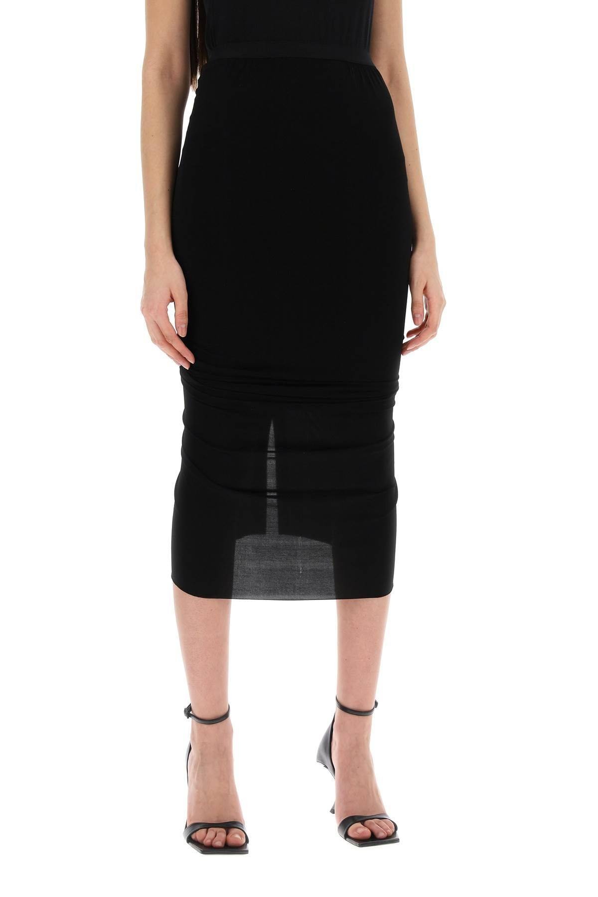 "JERSEY MIDI SKIRT WITH SHRIMP - 3