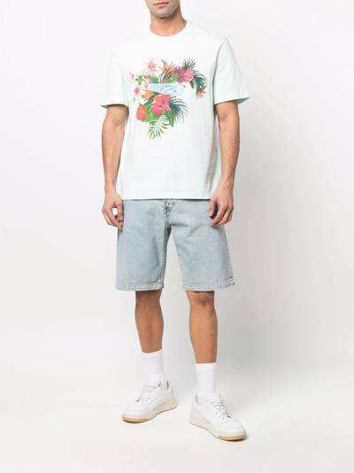 Golden Goose floral logo-print T-shirt outlook