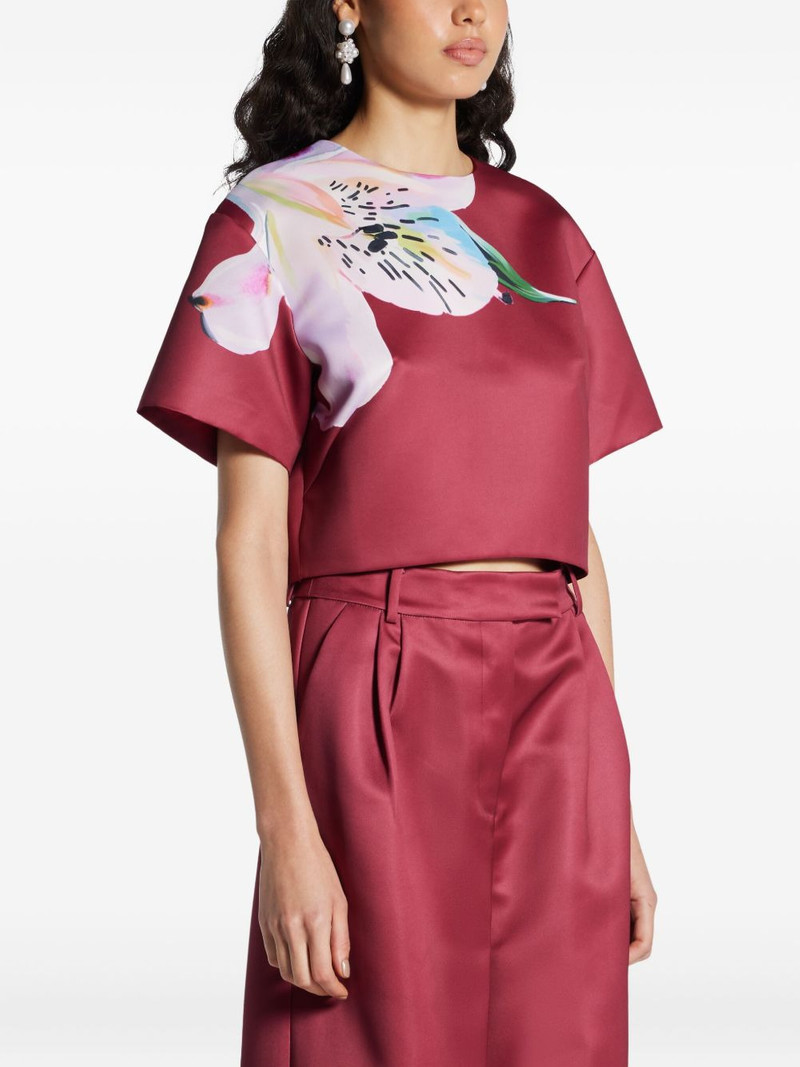 Indie floral-print short-sleeve blouse 3