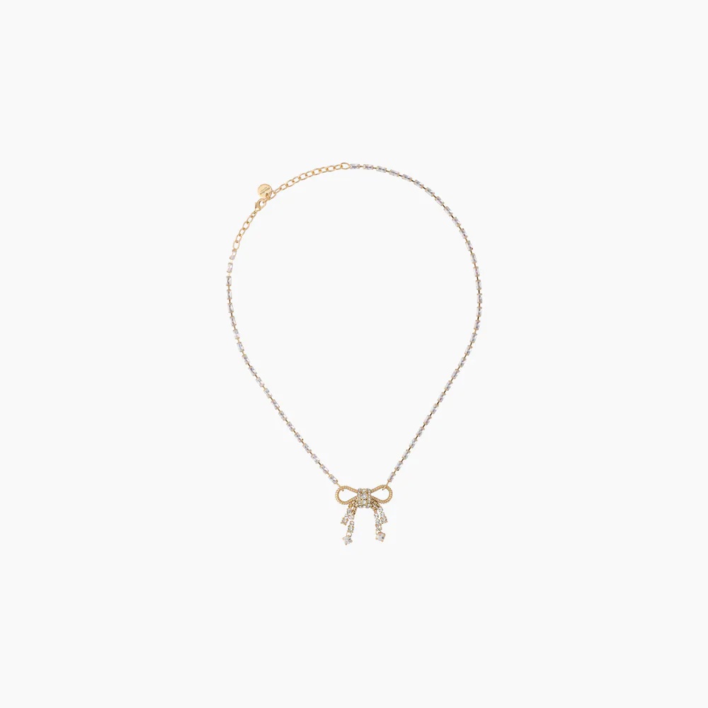 Pendant necklace with crystals - 1