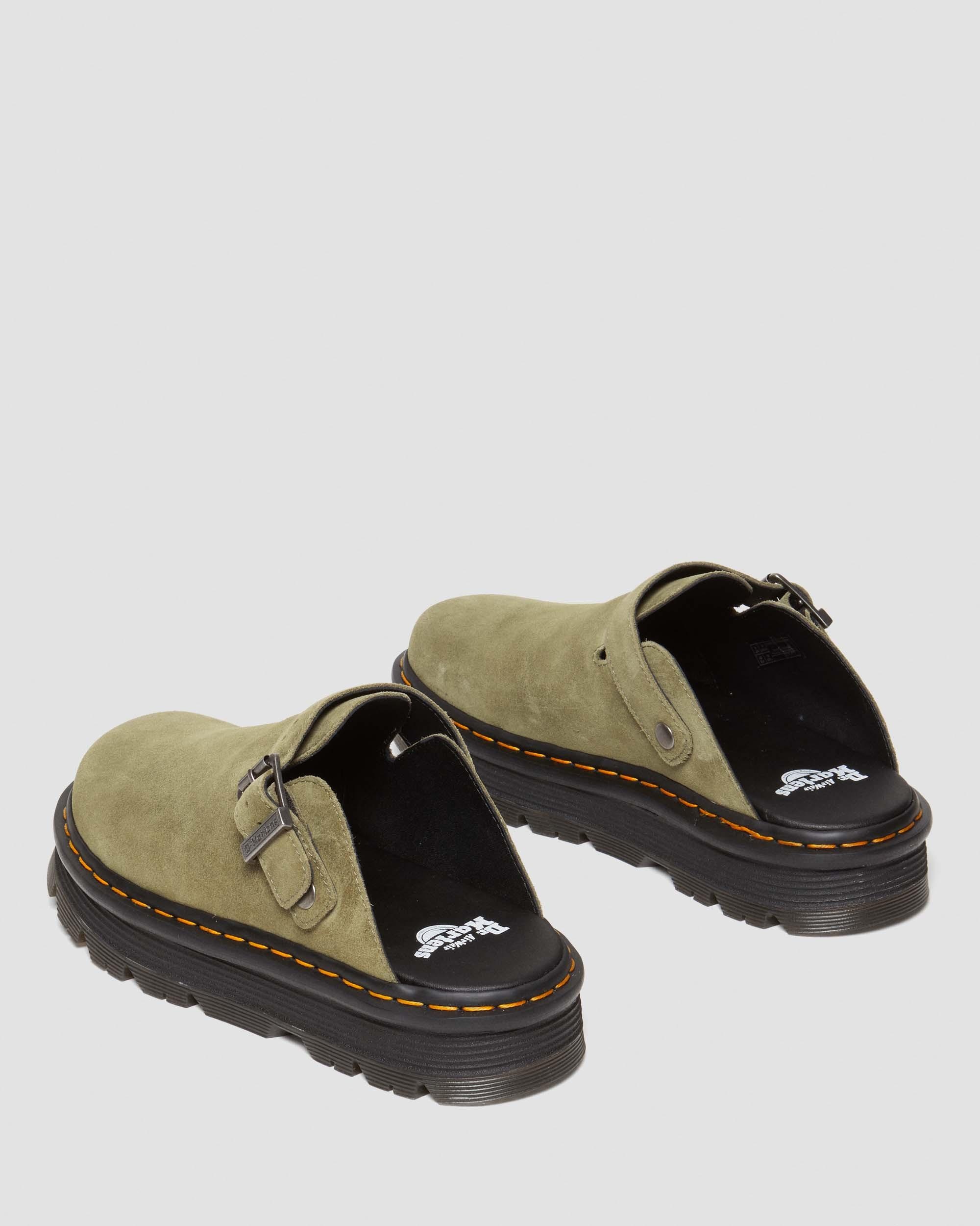 Zebzag Suede Slingback Platform Mules - 6