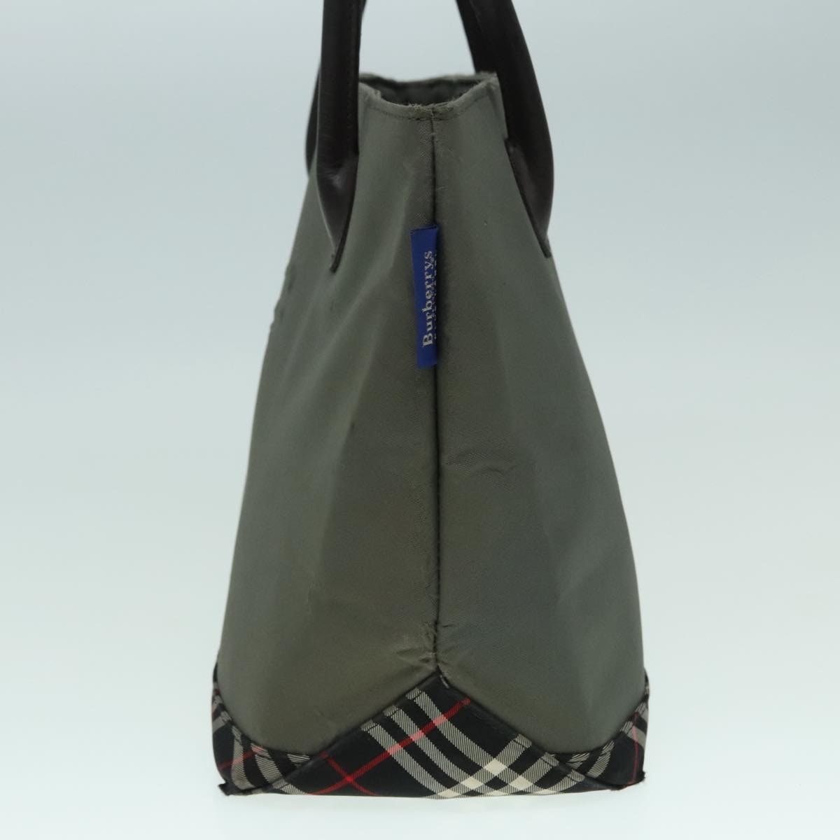 Burberry Nova Check Blue Label Hand Bag Canvas Khaki - 3