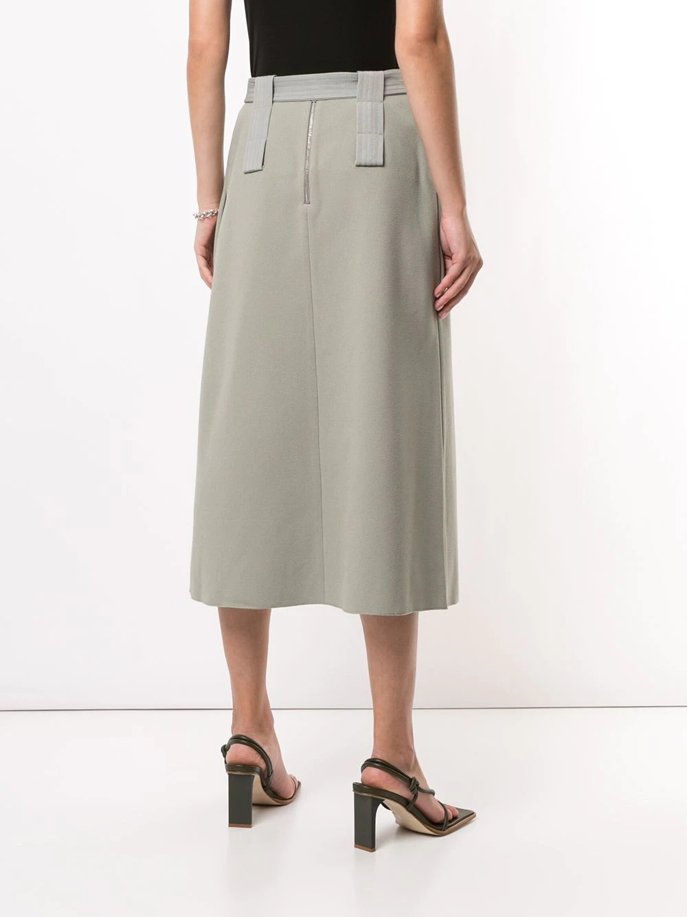 belted wrap midi skirt - 4