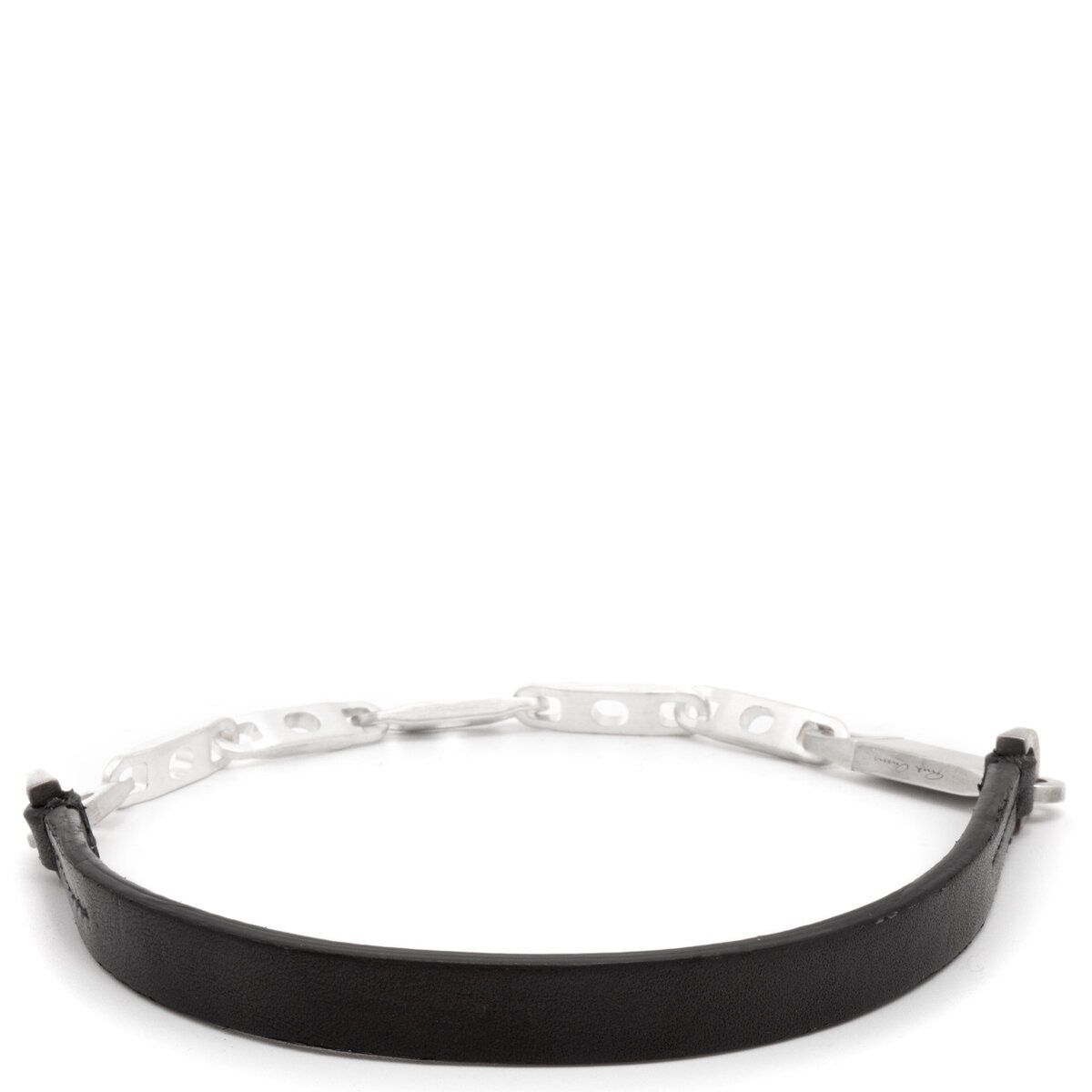 Rick Owens Chain Leather Choker in Black | REVERSIBLE