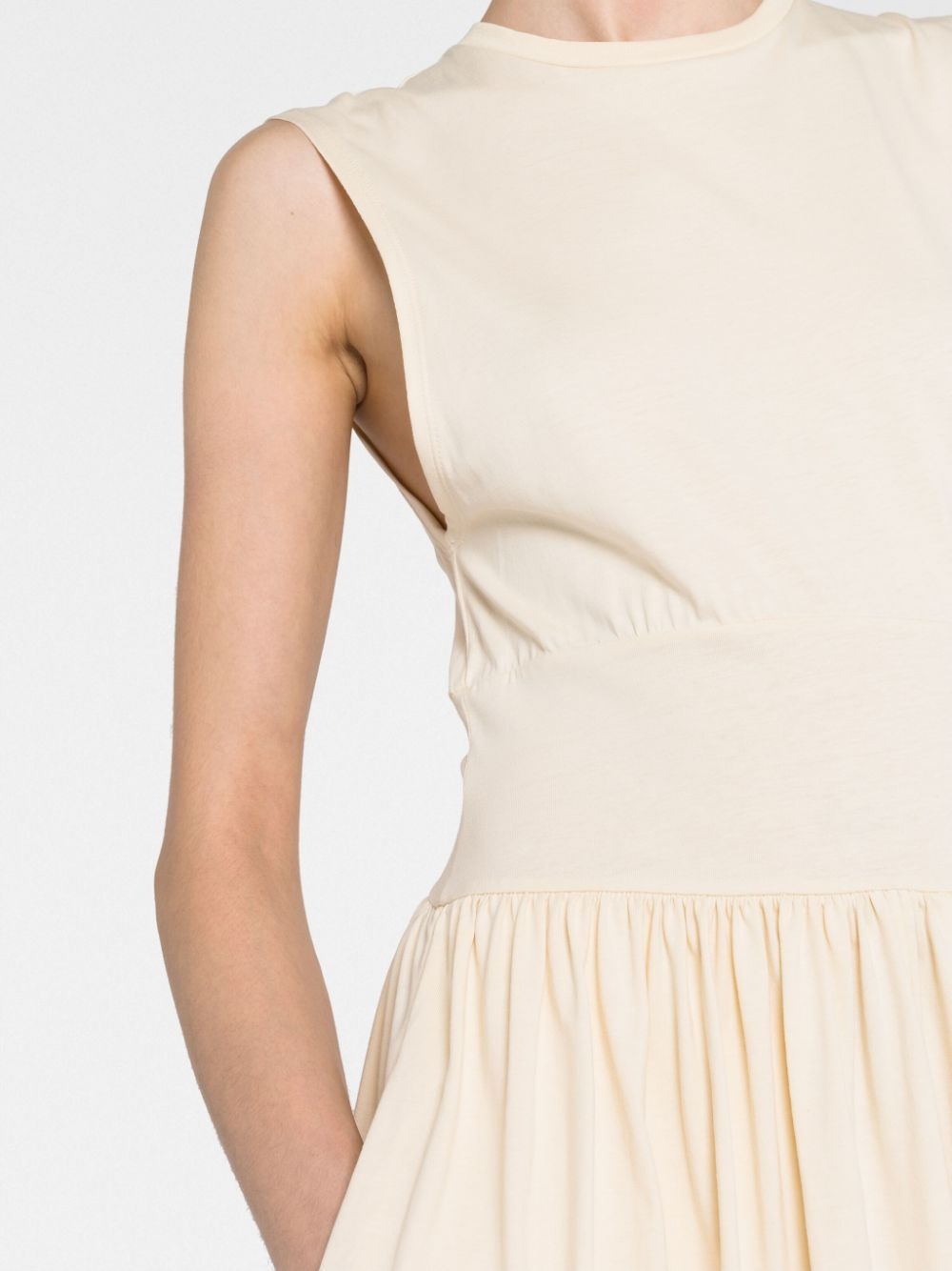 sleeveless flared midi dress - 3