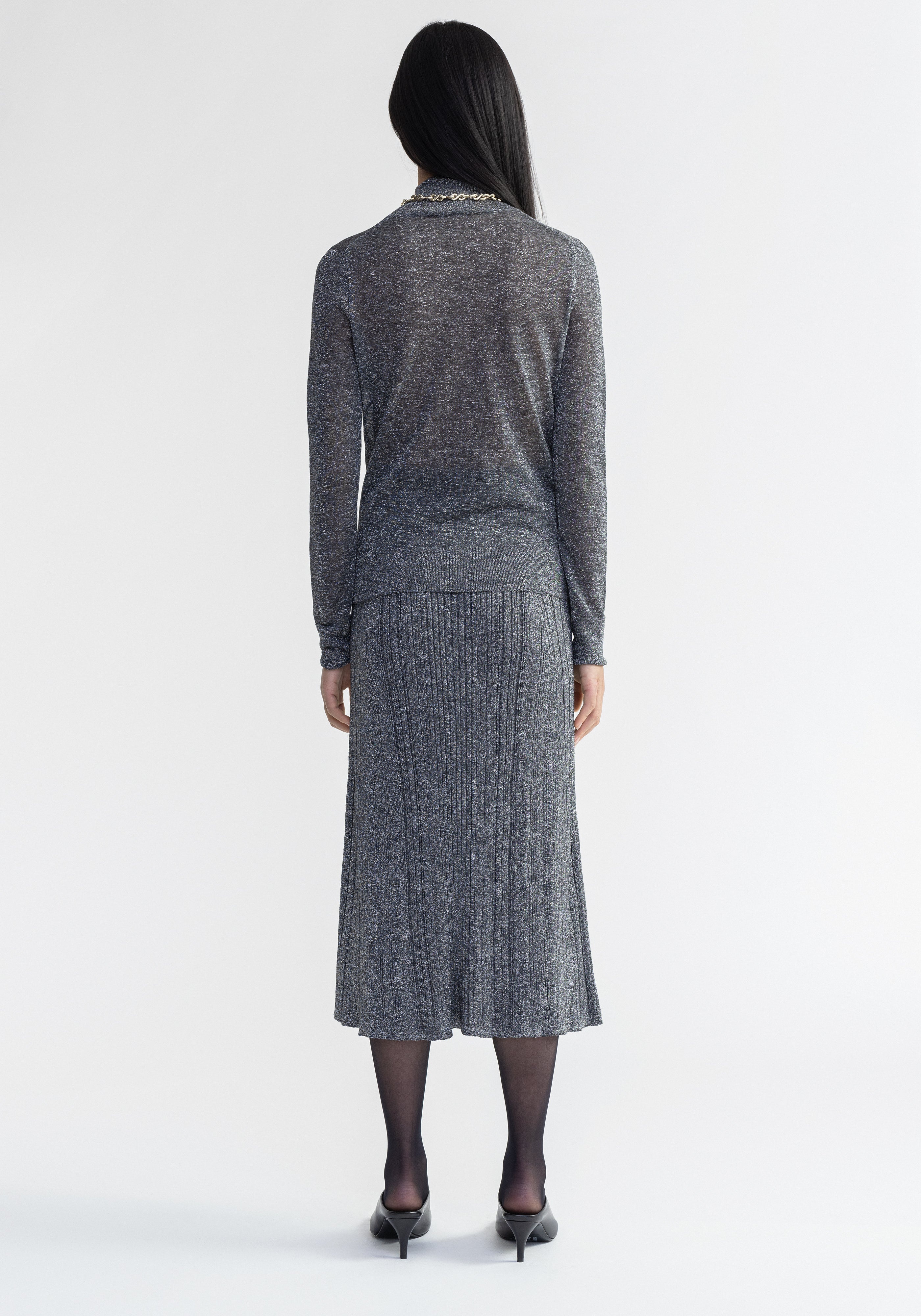 VASLAV
Sparkly ribbed turtleneck - 5