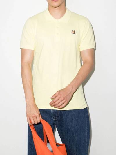 Maison Kitsuné Fox patch polo shirt outlook