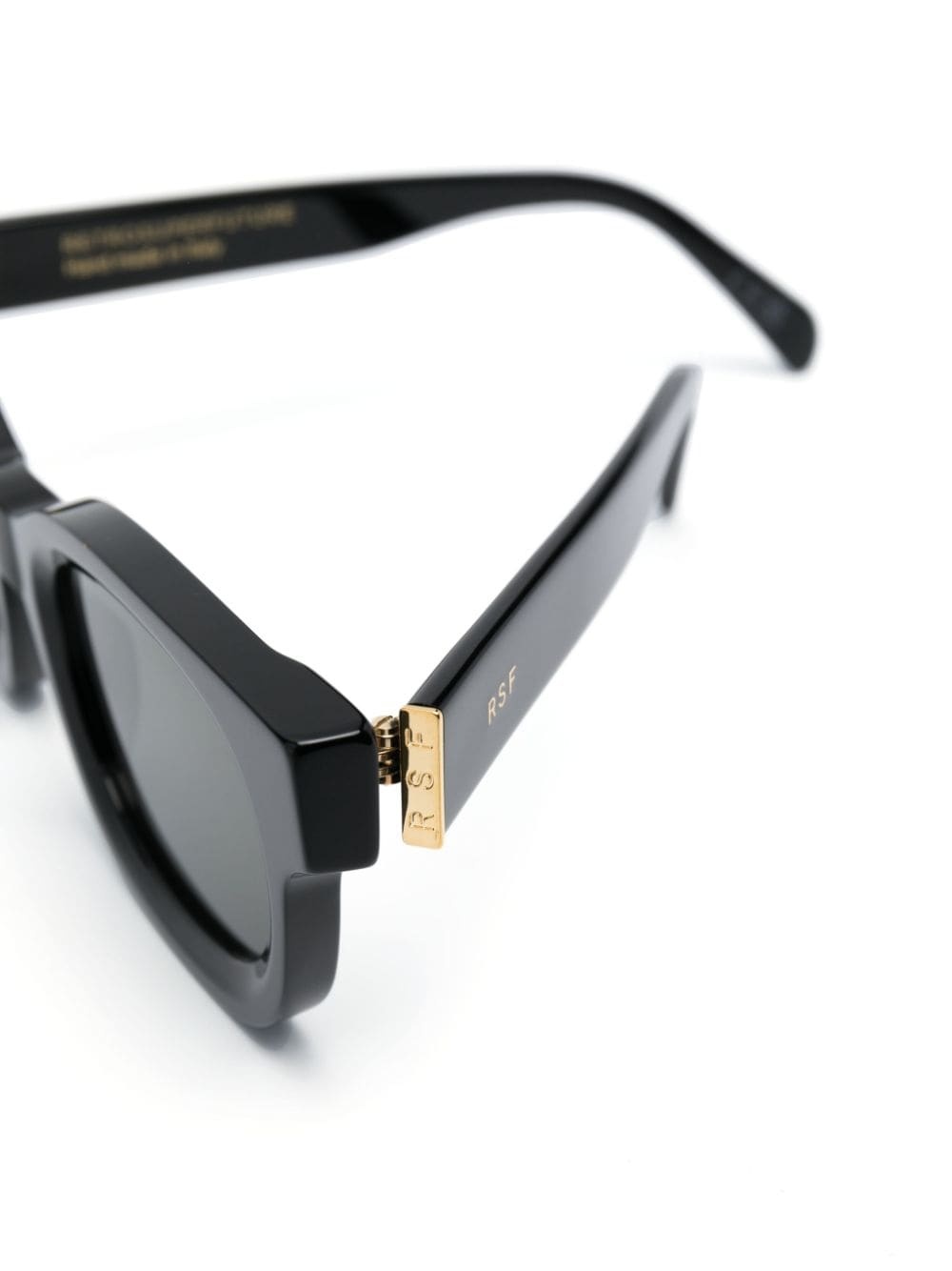 logo-lettering square-frame sunglasses - 3