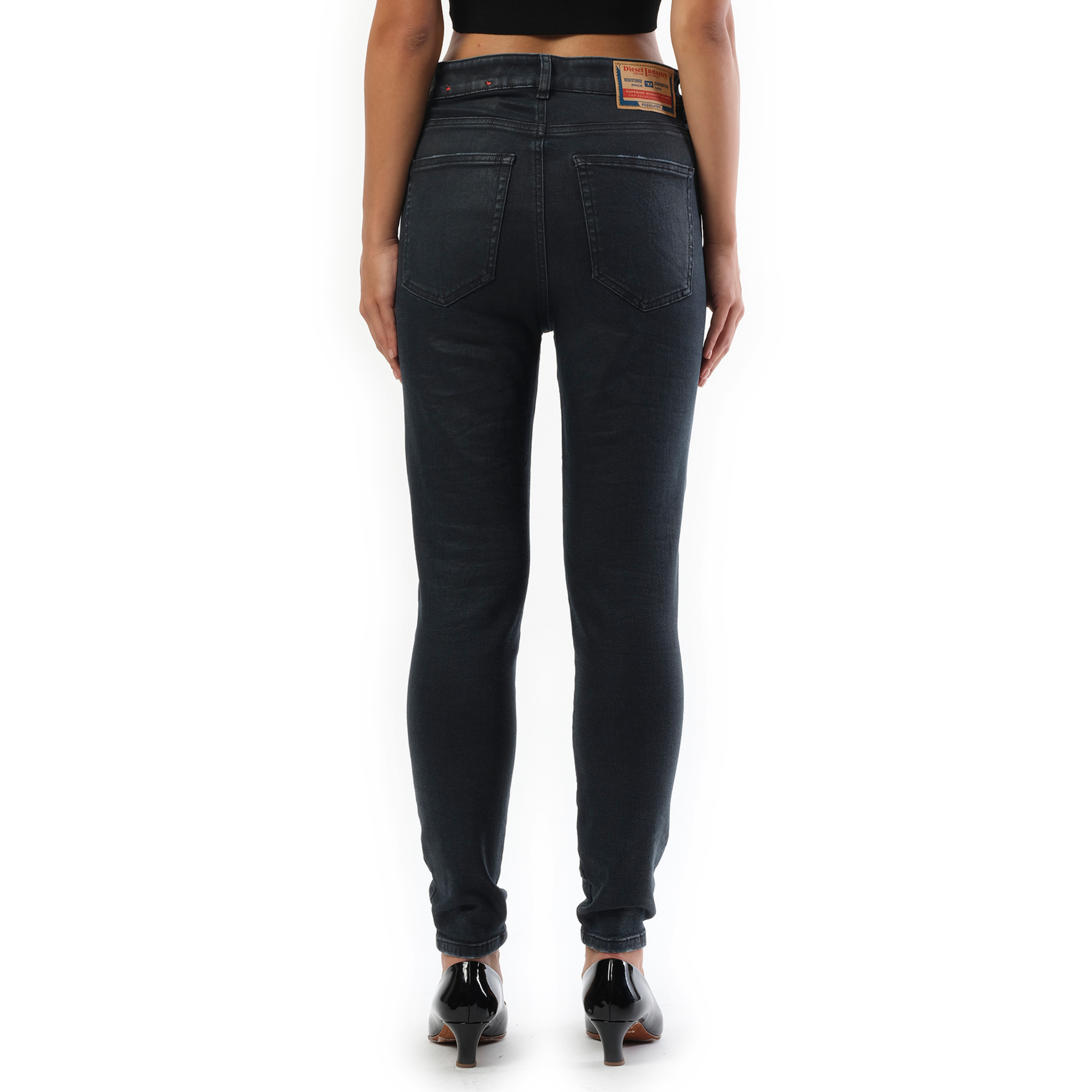 1984 Slandy High Jeans in Washed Black - 6