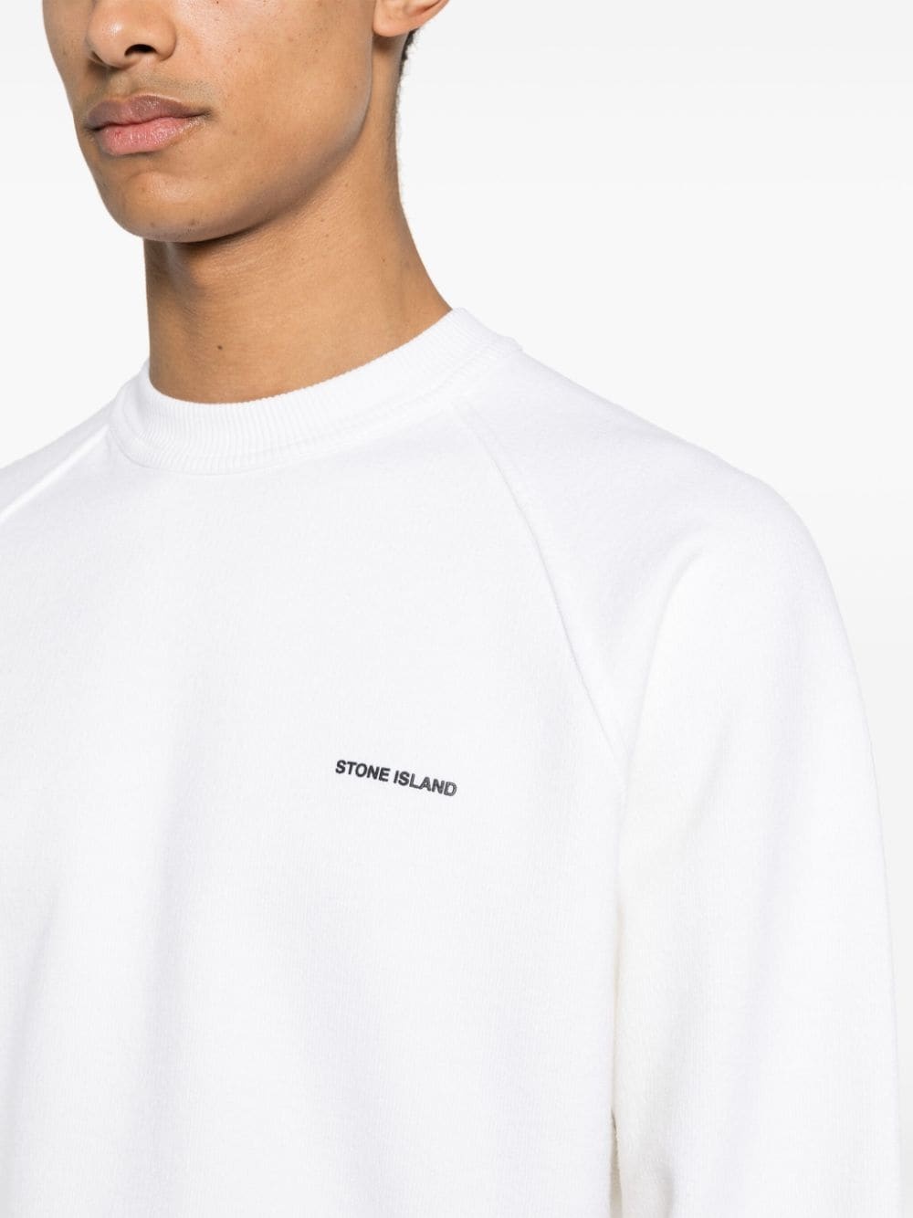 logo-print cotton sweatshirt - 5