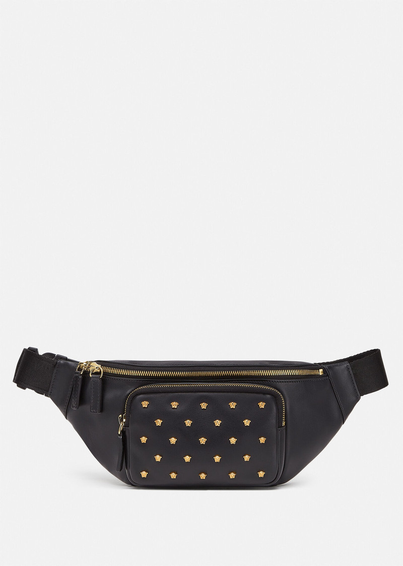 Medusa Stud Leather Belt Bag 1