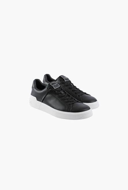 Black and white leather B-Court sneakers - 2