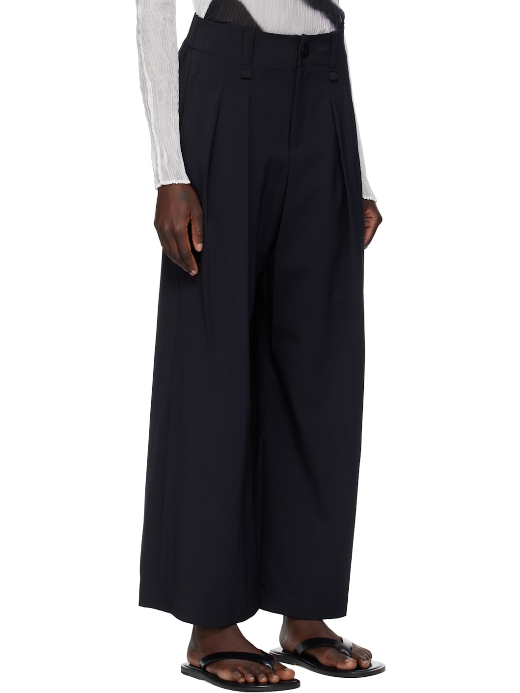 Black Round Trousers - 2