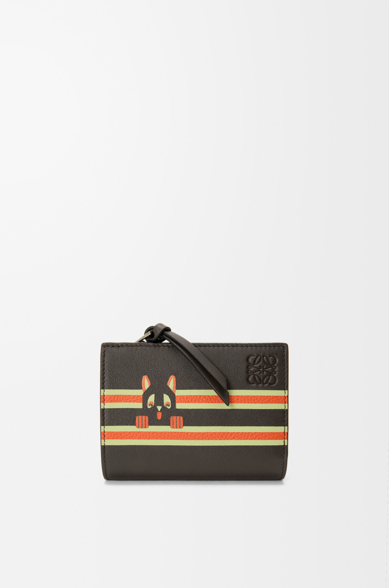 Futurist Cat compact wallet in classic calfskin 1