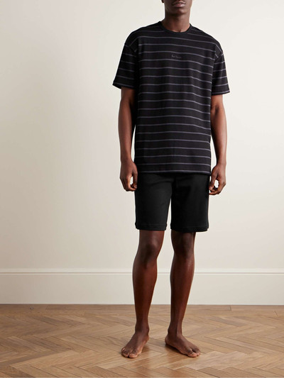 Paul Smith Relax Logo-Embroidered Striped Cotton and Modal-Blend Jersey Pyjama T-Shirt outlook
