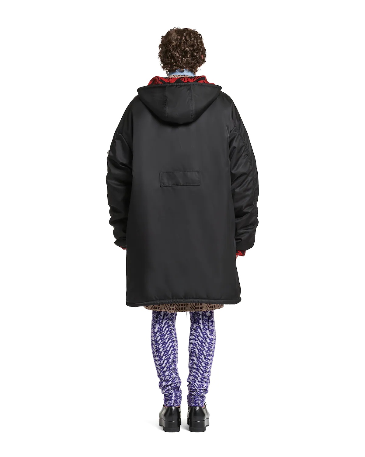 Oversized Re-Nylon raincoat - 4